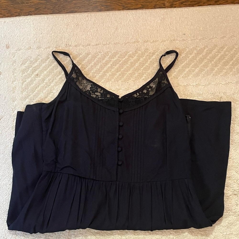 Black Abercrombie & fitch dress with adjustable thin straps, size XS